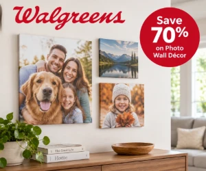 Save 70% on Walgreens Photo Wall Décor + Free Same-Day Pickup