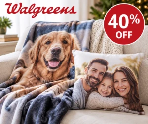 Walgreens Photo Pillows & Blankets: 40% Off Cozy Custom Gifts