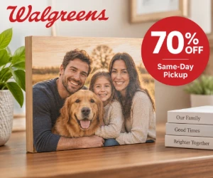 Walgreens Photo Wood Panels: 70% Off + Free Same-Day Pickup
